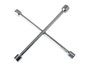 Cross rim  wrench with chrome plated